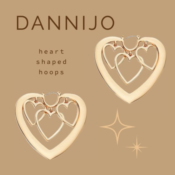 DANNIJO Jewelry - Dannijo Yvette Goldplated Heart Earrings